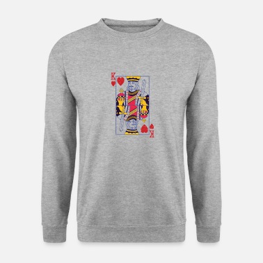 King Card from the Card Game Poker for Couples - Unisex Sweatshirt