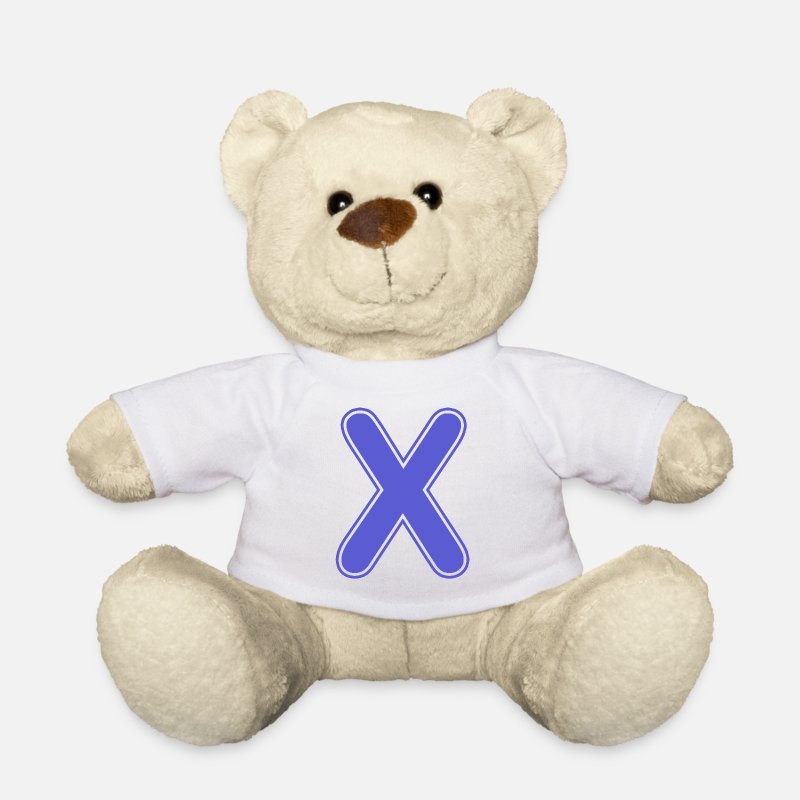 X Letter Alphabet Name Spelling Gift' Teddy Bear | Spreadshirt