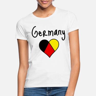 Monachium Niemcy - niemieckie serce - Koszulka damska