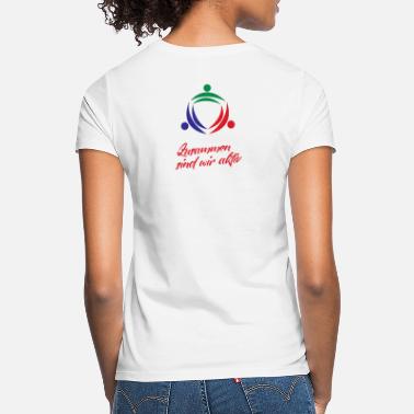Namensschild Zusammen Sind Wir Aktiv Anne - Frauen T-Shirt