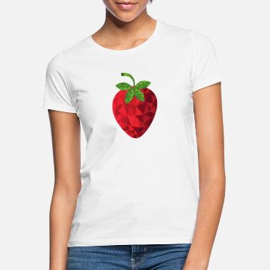 Hedelmäinen Hedelmäinen monikulmio mansikka - Naisten t-paita