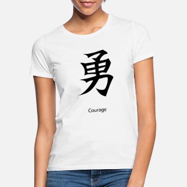 Courage Kanji Courage - T-skjorte for kvinner