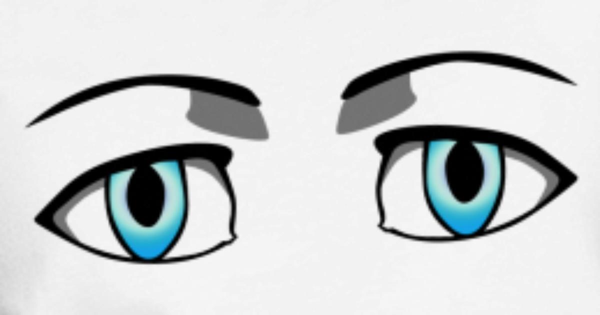 ojos azules, ojos azules, niebieskie oczy, dibujos animados' Camiseta slim  fit mujer | Spreadshirt
