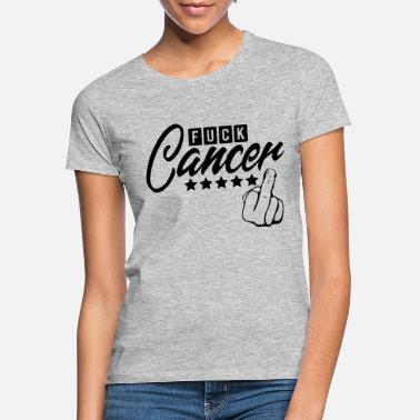 Kjempe Mot Kreft Faen kreft! Å si mot kreft - T-skjorte for kvinner