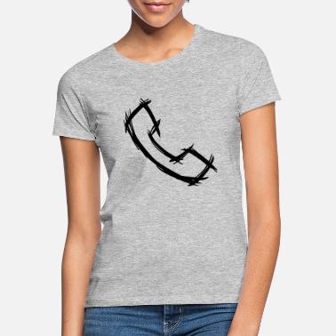 Handset Phone handset, hand drawn - Women&#39;s T-Shirt