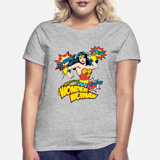 Tailles S-XL DC Comics-Wonder Femmes Rétro Couleurs-Femmes-Pull-Gris