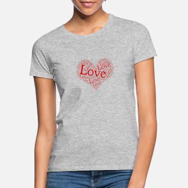 Word Art Heart Word Art - Women&#39;s T-Shirt