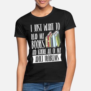 Mól Książkowy Śmieszny mól książkowy mól książkowy prezent - Koszulka damska