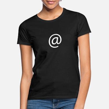 Sign Ved Sign / Email Sign / Symbol - T-skjorte for kvinner