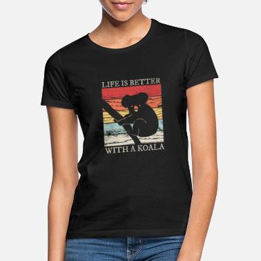 Beuteltier Koalabär Spruch Retro - Frauen T-Shirt