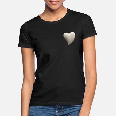Optiikka Sydän 3D-optiikassa - Naisten t-paita