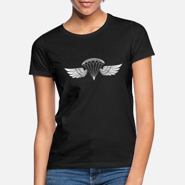 Odznaka Odznaka ze skrzydłami spadochronu armii amerykańskiej w powietrzu - Koszulka damska