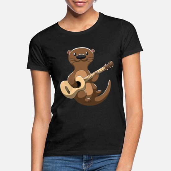 Le Chat Bassiste Cadeau Pour Fans Des Animaux Basse Guitare T-Shirt
