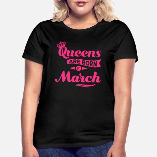 Octobre Queen naissance mois couronne fête d'anniversaire Neuf Femme T Shirt Top 