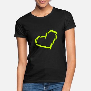 Elsker Hjertet Hjertet elsker hjerte - T-skjorte for kvinner