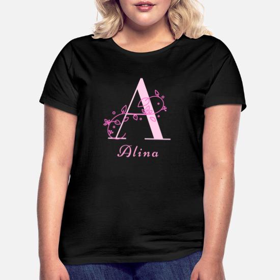 Alina Madchenname Name Frauenname Buchstabe A Frauen T Shirt Spreadshirt