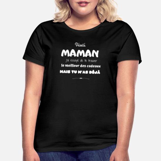 Fête des Mères Maman Géniale Qui Assure Grave T-Shirt Femme