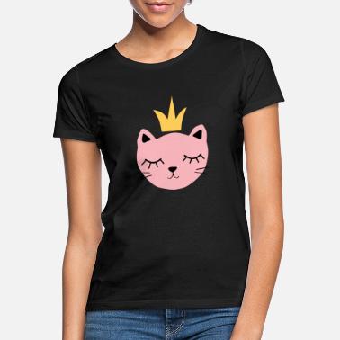Korona Różowy kot z koroną - Koszulka damska