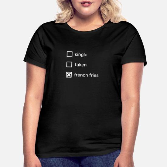 t shirt single taken french fries)