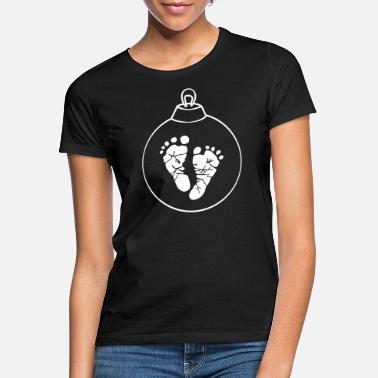Pallo Vauva joulu pallo joulun raskauden - Naisten t-paita