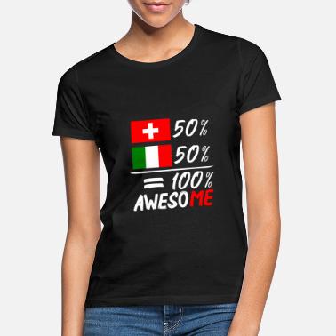 Italien 50% Schweiz 50% Italien - Frauen T-Shirt