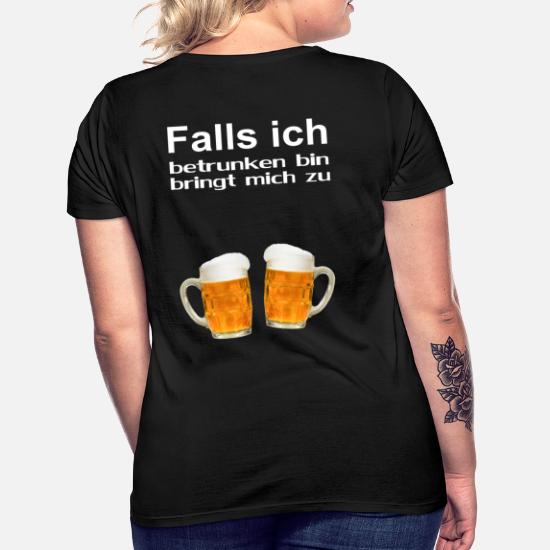 Fun Partner T-Shirt "Falls ich betrunken bin bringt mich zu..." mit Namen JGA