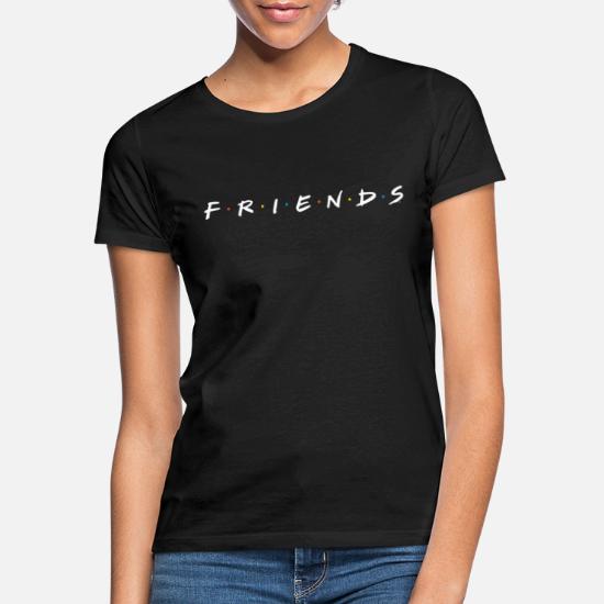 Friends Original Logo Ladies Black T-Shirt 