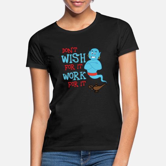 Gini Wunderlampe Flaschengeist Aladin Wunsch' Frauen Slim Fit T-Shirt |  Spreadshirt
