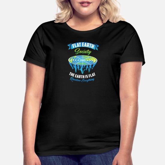 Tierra Tierra plana Globo' Camiseta mujer |