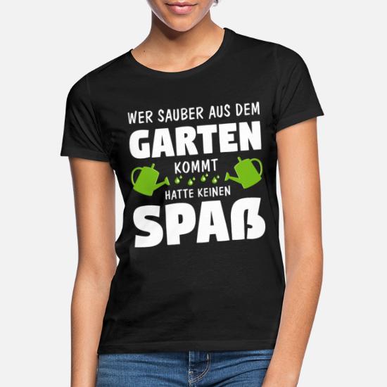 Damen Garten Shirt Sprüche Shirt Gärtner Hobbygärtner Geschenk Schrebergarten 