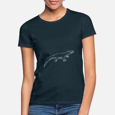Käsin Piirretty Krokotiili käsin piirretty - Naisten t-paita