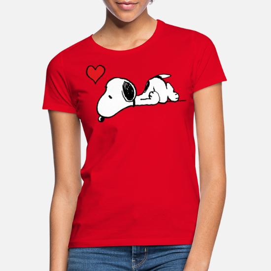 Snoopy Heart,Happy Valentines Day Damen Langarmshirts 