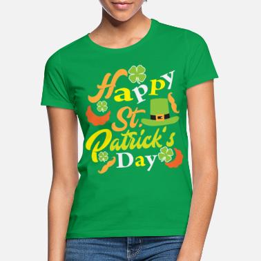 St Patricks Day St Patrick&#39;s Day with beard, green hat and - Women&#39;s T-Shirt