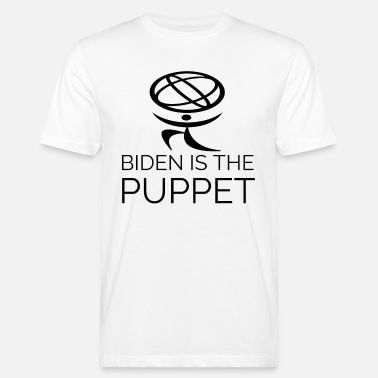 Puppet BIDEN IS DE PUPPET - Mannen bio T-shirt