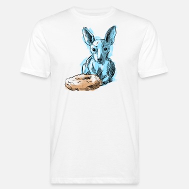 Tyyny Koira tyynyn kanssa - Miesten luomu t-paita