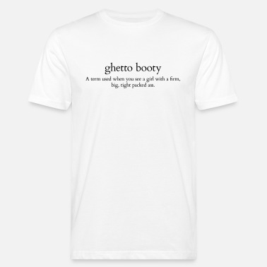 Vernesymbol Ghetto booty - Økologisk T-skjorte for menn