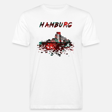 Kietz Hamburg Skyline / Hanseatic City Kietz Elbe Reeperbahn - Men’s Organic T-Shirt