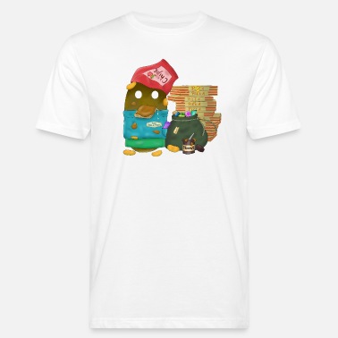 Mampfen Die 7 Gürkchensünden: Völlerei Gürkchen - Männer Bio T-Shirt
