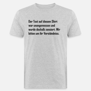 Konspirasjon Censurert og pixelert uanstendig tekst - Økologisk T-skjorte for menn