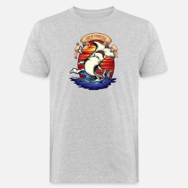 Meren Eläimet Hammerhead hain meren eläimet tatuointi - Miesten luomu t-paita