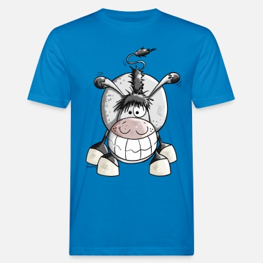 Grinsen Grinse Esel - Männer Bio T-Shirt