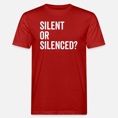 Stille Stille eller stille - Økologisk T-skjorte for menn