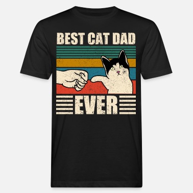 Tiere Best Cat Dad Ever Bester Katzen Papa Vater Kitten - Männer Bio T-Shirt