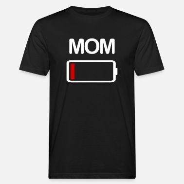 Symbol MOM Batteri tom - Økologisk T-skjorte for menn