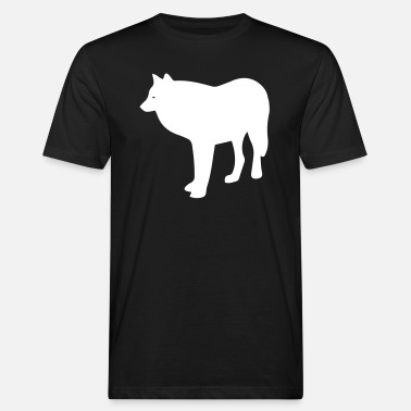 Czerwony wilk - Ekologiczna koszulka męska