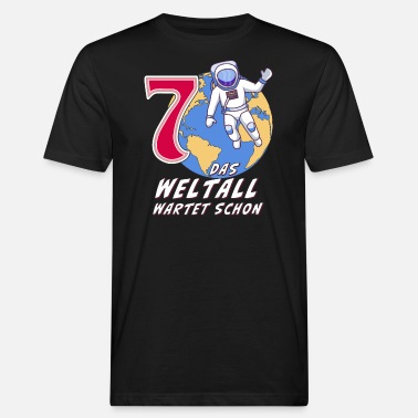 Glück 7 DAS WELTALL WARTET SCHON - Männer Bio T-Shirt