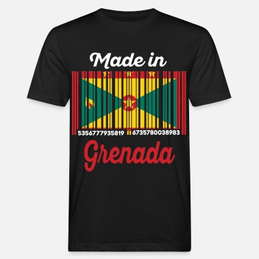 Grenada Grenada Barcode Flagge - Männer Bio T-Shirt