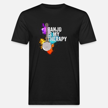 Banjo Banjo - Banjo er min terapi - Økologisk T-skjorte for menn