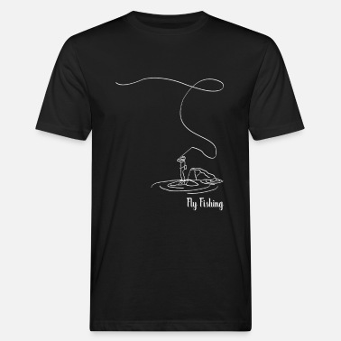 T-Shirt Angeln Fliegenfischen Insel von Waveslide 