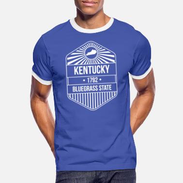Devise État Conception de la devise de l&#39;État du Kentucky - État de Bluegrass - T-shirt contrasté Homme